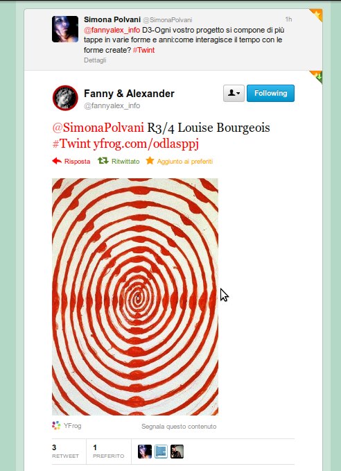 Tweet R3/4 Louise Bourgeois